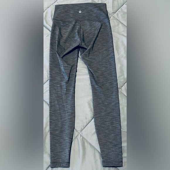 Lululemon Wunder Under Hi-Rise Tight *Full-On Luxtreme 28" Heathered Black Sz 4 - Picture 3 of 6